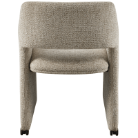 Woood Lyric eetkamerstoel met wielen - greige