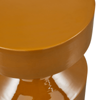 Woood Ferry ronde bijzettafel - ø30 cm - honinggeel