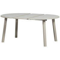 Janne uitschuifbare eettafel rond eiken - dakargrau