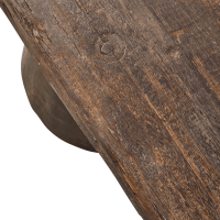 Woood Clyde bankje hout - donkerbruin