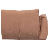 Woood Baggy 1-zits met arm links geweven chenille - oudroze