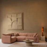 Woood Baggy hoekbank links geweven chenille