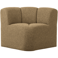 Woood Mojo eetbankje hoek met rugleuning bouclé