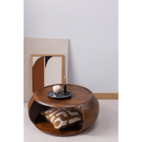 Cole salontafel mangohout - bruin