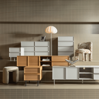 Tours ladekast 6 lades melamine/mdf - zand