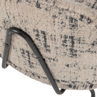 Aure fauteuil chenille - beige/zwart
