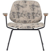 Aure fauteuil chenille - beige/zwart
