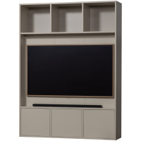Meggy tv opbergkast 160 cm - grenen dust