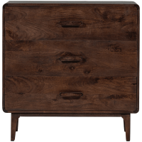 Woood Liya ladekast mangohout - donkerbruin