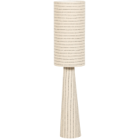Woood Loft vloerlamp metaal/bouclé 130xø30 cm - naturel met strepen