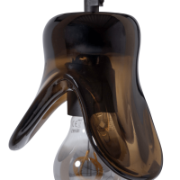 Woood Elle hanglamp klein glas - bruin