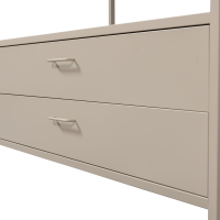 Woood Ferris openkledingkast 100 cm metaal - zand