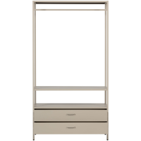 Woood Ferris openkledingkast 100 cm metaal - zand