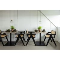 Tablo eettafel vierkant 80x80 cm - cashmere brown