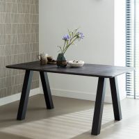 Tablo eettafel afgerond 160x90 cm - mystic brown