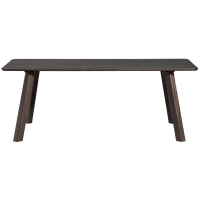 Tablo eettafel afgerond 200x90 cm - mystic brown