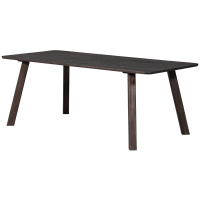 Tablo eettafel afgerond 200x90 cm - mystic brown