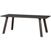 Tablo eettafel afgerond 200x90 cm - mystic brown