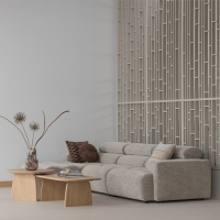 Novi 1-zits element arm rechts bouclé