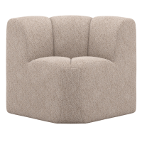 Woood Mojo eetbank hoek met rugleuning wollig