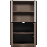 Woood Nova lage vitrinekast grenen - truffelbruin