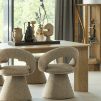 Woood Tablo eettafel afgerond - 180x100 cm - naturel