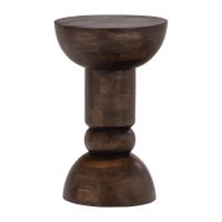 Woood Emel bijzettafel mangohout - donkerbruin