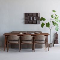 Woood Rubo eettafel 220x95 cm mangohout - bruin