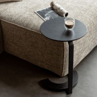 Woood Bijzettafel Floor Hout/Metaal Zwart