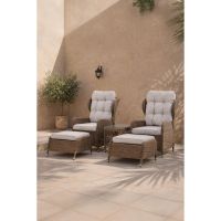 Svea Omar vouwbaar loungeset - naturel