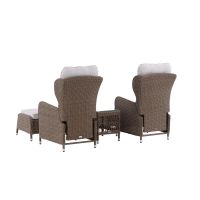 Svea Omar vouwbaar loungeset - naturel