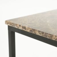 Rico bijzettafel marmer - bruin/zwart