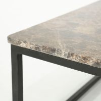 Eleonora Rico salontafel vierkant marmer - bruin