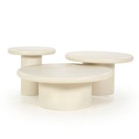 Jade salontafel rond ø80 cm - beige