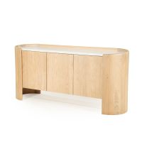 Don dressoir 165 cm - naturel/marmer