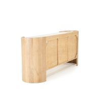 Don dressoir 165 cm - naturel/marmer