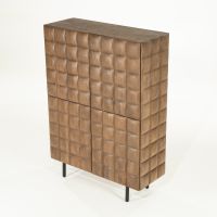 Eleonora Felix wandkast hout - lichtbruin