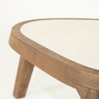 Eleonora Fred salontafel organisch klein - naturel/marmer