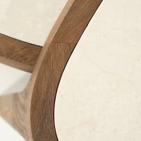 Eleonora Fred salontafel organisch klein - naturel/marmer