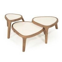 Eleonora Fred salontafel organisch groot - naturel/marmer