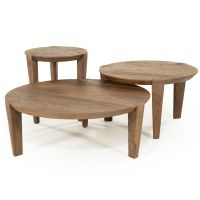 Davina salontafel rond ø80 cm - naturel