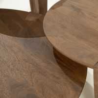 Davina salontafel rond ø80 cm - naturel