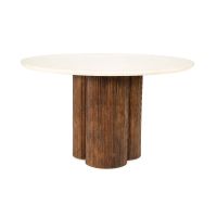 Eleonora Xannni eettafel rond ø130 cm - bruin