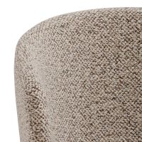 Nøra Don verstelbare barstoel | grijs metaal onderstel | stof Monza - beige