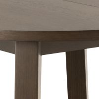 Nøra Vincent ronde uitschuiftafel Ø120x75 cm | eikenfineer - donkerbruin (exclusief planken)