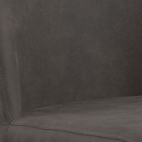 Nøra Reba verstelbare barstoel | zwart metaal onderstel | stof Preston - antraciet