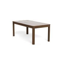 Nøra Homer rechthoekige eettafel 180x90x75 cm | eikenfineer onderstel | keramiek - crème