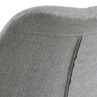 Nøra Adele barstoel | naturel rubberhout onderstel | stof Corsica - lichtgrijs