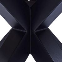 Nøra Donovan ronde eettafel Ø110x75.5 cm | zwart metaal onderstel | gepolijst marmer - wit