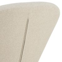 Nøra Melanie fauteuil | zwart metaal onderstel | stof Apia - beige